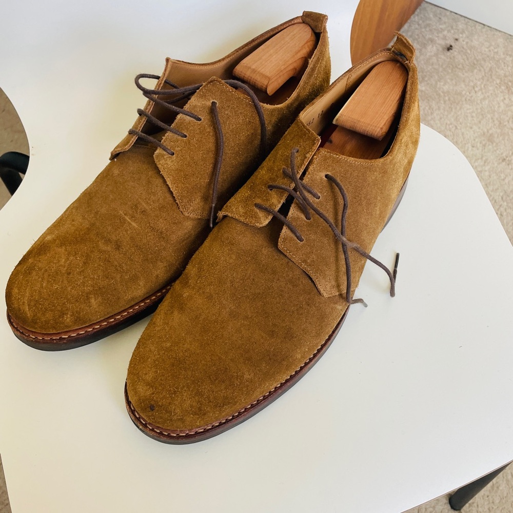 Grenson Wade Suede Derby Shoes Men’s size U.S. 13